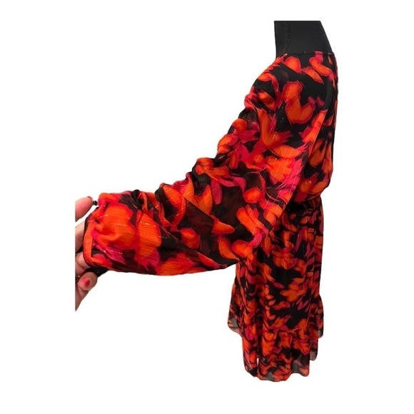 Calvin Klein Floral Print Belted Dress Size Medium - Picture 6 of 11